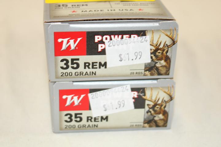 40 Rounds of Winchester "PP" 35 REM, 200 Gr. Ammo