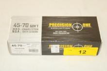 20 Rounds of Precision One .45-70 Gov't, 350 Gr. FP Ammo