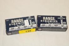 100 Rounds of Fiocchi .380 Auto. 95 Gr. FMJ Ammo