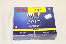 300 Rounds of CCI "Mini Mag" .22LR 36 Gr. HP Ammo