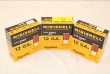 75 Rounds of Aguila .12 Ga. 7 1/2 Shot MiniShell Ammo