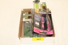 Box Lot - Browning Knife/Light, Boot Laces, CRKT Eat'n Tools