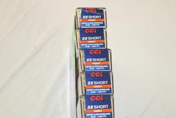 500 Rounds of CCI "Target" .22 Short 29 Gr. Round Nose Ammo