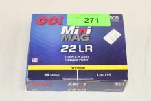 300 Rounds of CCI .22LR "Mini Mag" 36 Gr. HP Varmint Ammo
