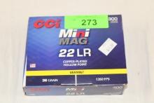 300 Rounds of CCI .22LR "Mini Mag" 36 Gr. HP Varmint Ammo
