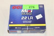 300 Rounds of CCI .22LR "Mini Mag" 36 Gr. HP Varmint Ammo