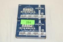 40 Rounds of Fiocchi .30-06 SPRG. 150 Gr. FMJ BT Ammo