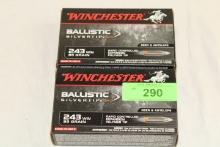 40 Rounds of Winchester "Ballistic SilverTip" .243 WIN 98 Gr. Ammo