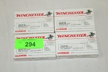80 Rounds of Winchester .223 REM 55 Gr. FMJ Ammo