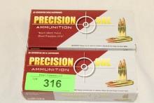 40 Rounds of Precision One 7.62x39mm 123 Gr. FMJ Ammo