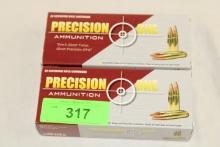40 Rounds of Precision One 7.62x39mm 123 Gr. FMJ Ammo