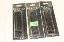 (3) Beretta M96 .40 S&W 11 Round Magazines.