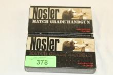 100 Rounds of Nosler .40 S&W 180 Gr. JHP Ammo