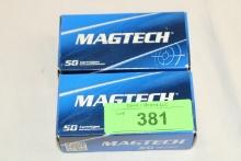 100 Rounds of MagTech 9mm Luger+P+ 115 Gr. JHP Ammo