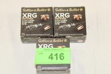 75 Rounds of Sellier & Bellot 9mm Luger 100 Gr. XRG Ammo