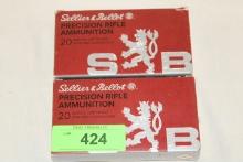 40 Rounds of Sellier & Bellot 6.5 Creedmoor 142 Gr. HPBT Ammo