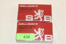40 Rounds of Sellier & Bellot 6.5 Creedmoor 142 Gr. HPBT Ammo