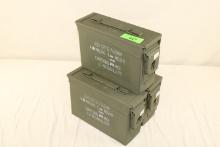 (3) Small Size Metal Ammo Cans.  M19A1.