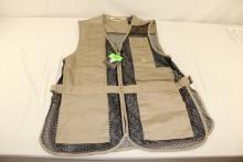 Bob Allen Khaki RH Shooting Vest.  Size Medium.