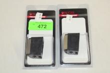 (2) Ruger 22MAG/17HMR 9-Shot Rifle Magazines.  New!