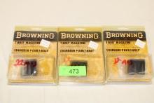 (3) Browning T-Bolt 17HMR/22WMR Rifle Magazines.  New!