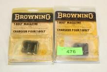 (2) Browning T-Bolt .22LR Rifle Magazines.  New!