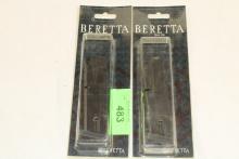 (2) Beretta M96 .40 S&W 11-Round Magazines.  New!