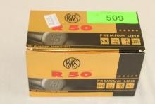 500 Rounds of RWS "R50" Premium Line .22LR 40 Gr. Ammo