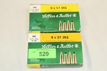 40 Rounds of Sellier & Bellot 8x57 JRS 196 Gr. HPC Ammo