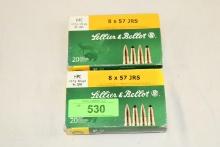 40 Rounds of Sellier & Bellot 8x57 JRS 196 Gr. HPC Ammo
