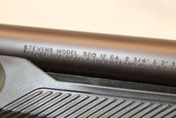 Stevens "Model 320" .12 Ga. Pump Shotgun in Black.