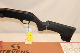 Stevens "Model 320" .12 Ga. Pump Shotgun in Black.  New!
