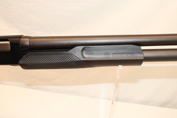 Stevens "Model 320" .12 Ga. Pump Shotgun in Black.  New!