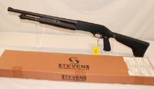Stevens "Model 320" .12 Ga. Pump Shotgun in Black.