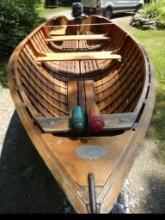 1955 Old Town 14 ft Lapstrake Skiff with Motors