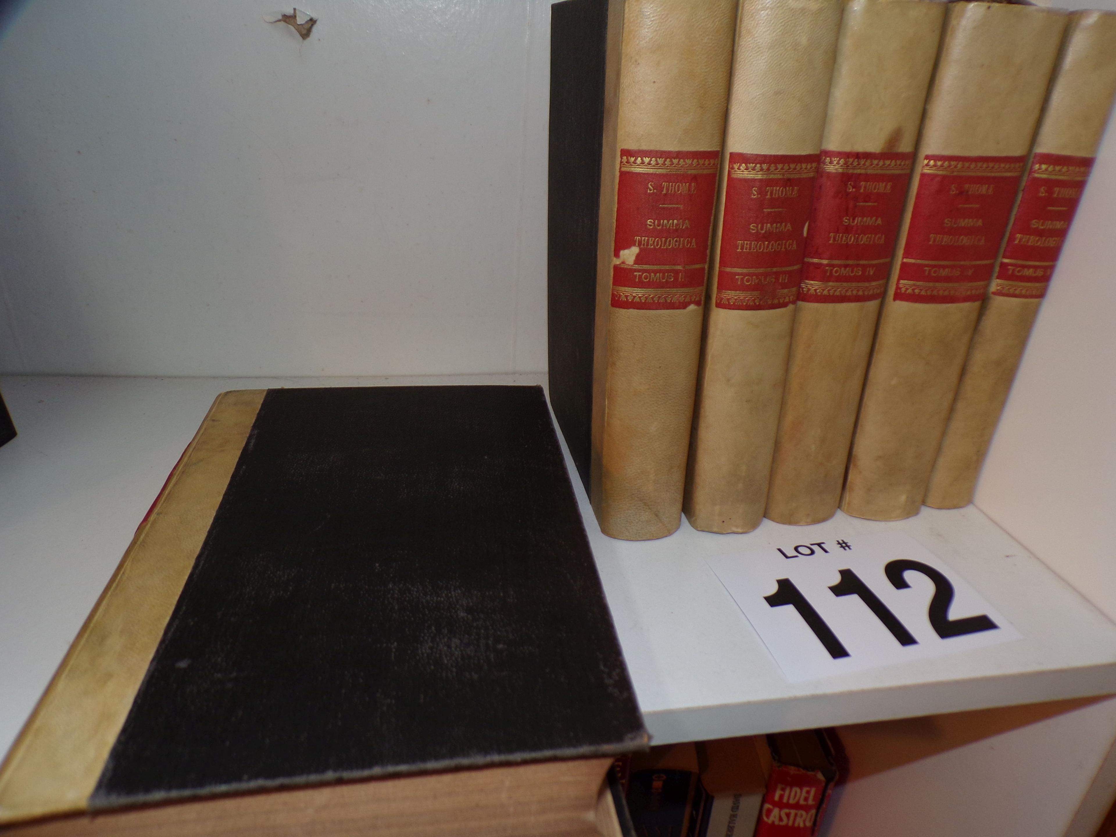 Lot of 6 S. Thomae Aquinatis Summa Theologica