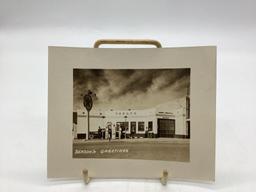 Texaco Black and White Real Photo from Bismarck, ND