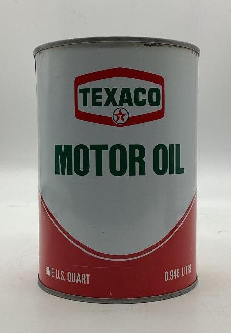 Texaco Motor Oil Quart Can