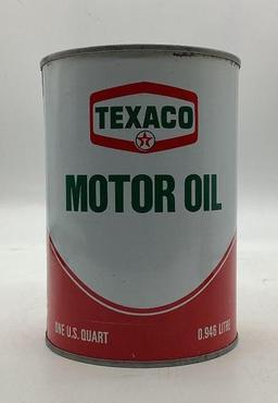 Texaco Motor Oil Quart Can
