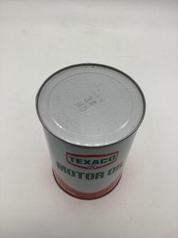 Texaco Motor Oil Quart Can