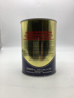 Texaco Super Premium All Temperature Motor Oil Quart Can