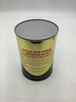 Texaco Super Premium All Temperature Motor Oil Quart Can