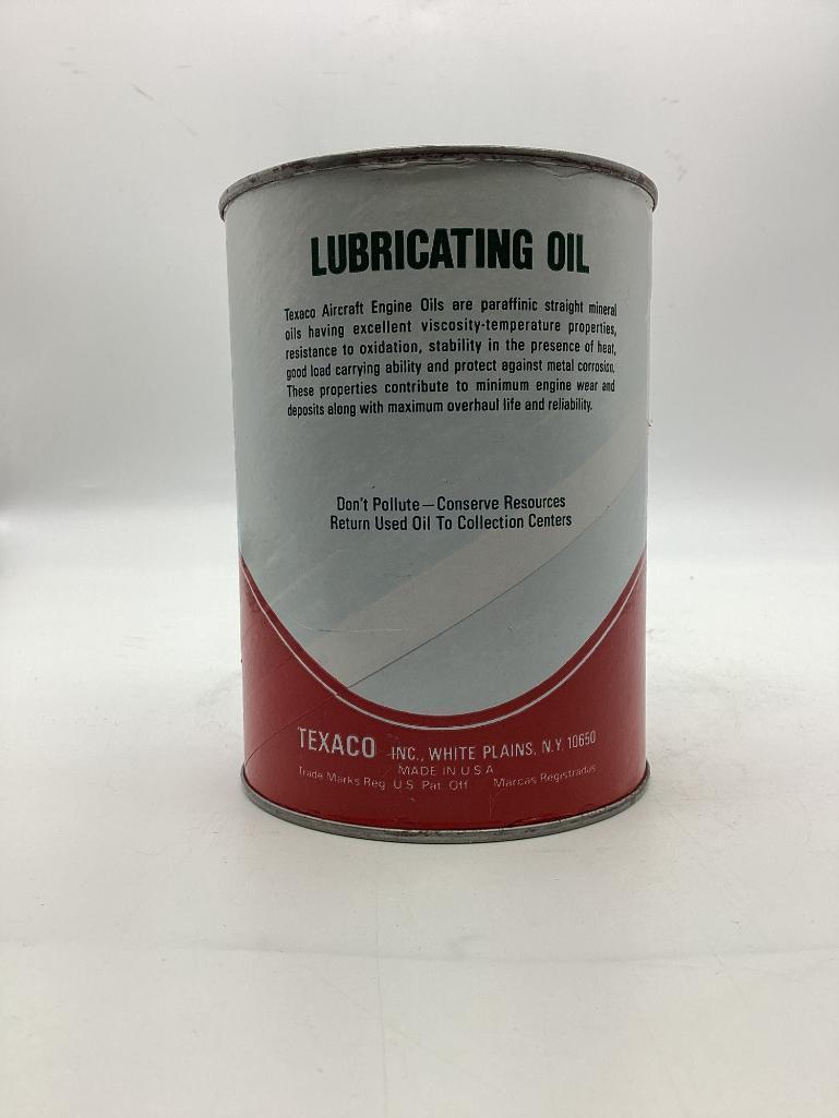 Texaco Aircraft Engine Oil Quart Can