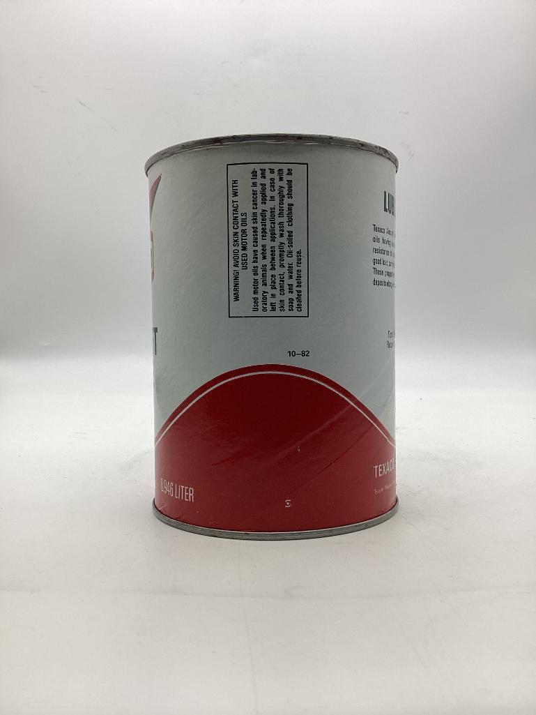 Texaco Aircraft Engine Oil Quart Can