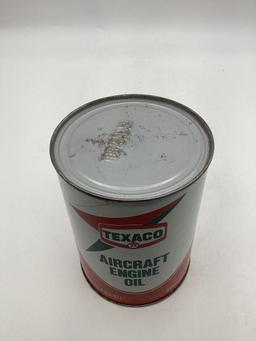 Texaco Aircraft Engine Oil Quart Can