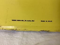1960's Walker Muffler Sign w/ Automobile