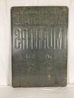 1960's Walker Muffler Sign w/ Automobile