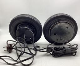 Two Mohawk Super Chief Tire Ashtray Clocks