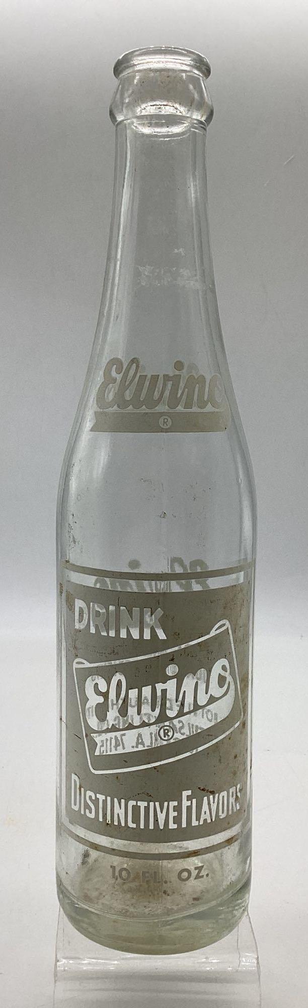 "Drink Elwino" Soda Bottle Tulsa, OK