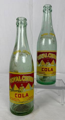 Two Royal Crown Cola Soda Bottles Tulsa, OK